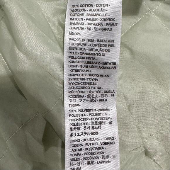 Levi Strauss Women’s Baby Cropped Corduroy Trucker Jacket Mint Green 3X Sherpa - Picture 9 of 16